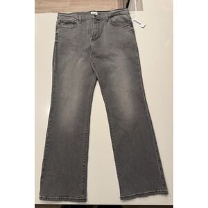 Hudson Mayfield Kick Flare Jeans 36 Grey Stretch Mid Rise Premium Denim Mens